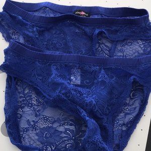 COSABELLA, SET OF 2 PANTIES, NEON BLUE, SIZE MEDIUM